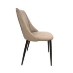 Ari Beige Black Legs Chair - Image 4