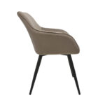 Iris Beige Chair with Black Legs - Image 2