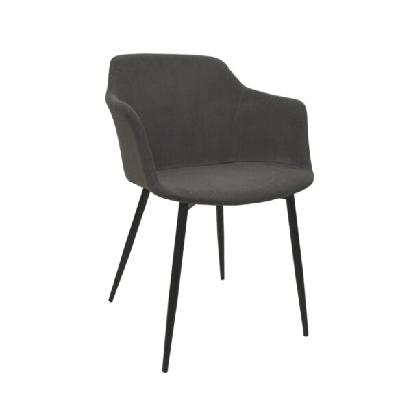 Aster Grey Chair Enhance the comfort of your kitchen with the Aster Grey chair! This elegant chair, featuring fabric upholstery and metal legs, offers a modern and functional design for any interior. Perfect for enjoyable moments with family or friends. Choose style and comfort!