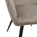 Iris Beige Chair with Black Legs - Image 5
