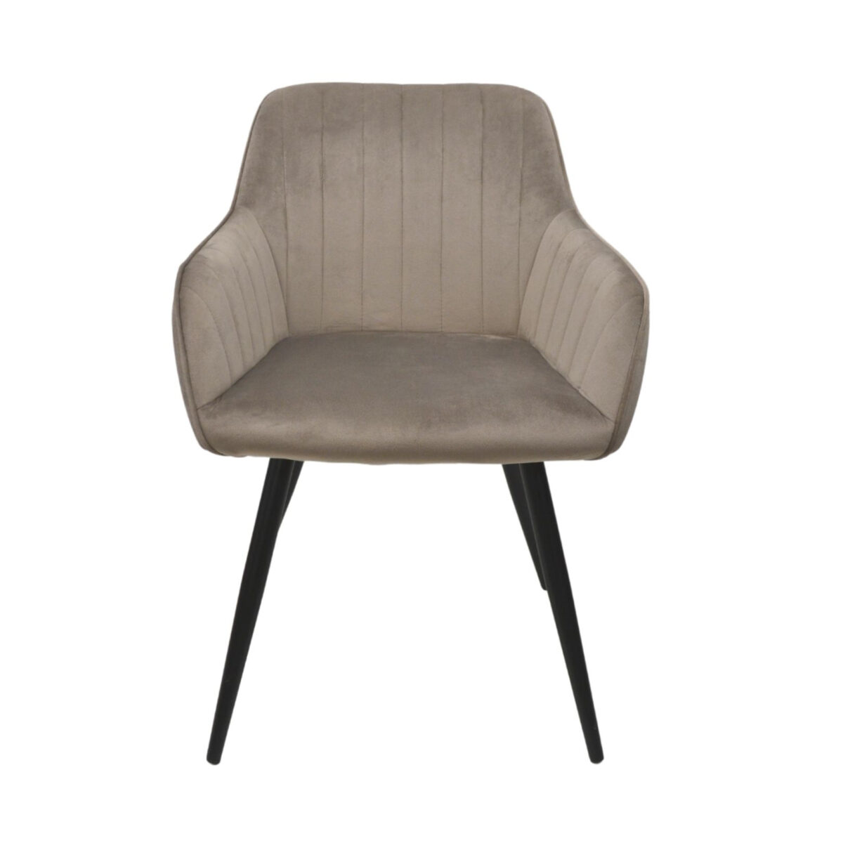 Iris Beige Chair with Black Legs - Image 3