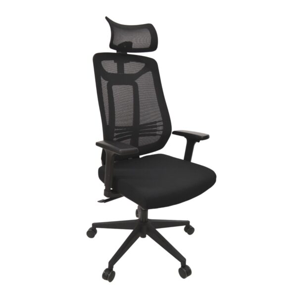 Office Chair M936 Black Discover the M936 Black office chair, a comfortable seat ideal for work. Made from durable materials, with a Tilt mechanism for easy height adjustment, this chair combines modern style with the necessary comfort. Choose comfort every day!