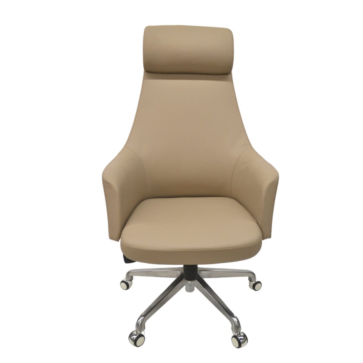 POLARD Light Brown Office Armchair - Image 3