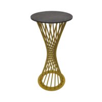 Консоль FELICIA Cleaf+Golden Leg Ø35 Стильная консоль FELICIA Cleaf с золотыми ножками станет идеальным дополнением вашей гостиной или спальни. Высота 75 см и компактный диаметр 35 см обеспечивают функциональность, а прочные материалы гарантируют долговечность. Индивидуальный заказ и разнообразие цветов.