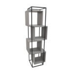 Cubus Grey Shelf Discover the Cubus Grey Shelf, ideal for an office or home. With a sturdy metal structure and 4 open shelves, this shelf offers you effective storage solutions for stationery and supplies. Also available in other shades, it fits perfectly into any decor.