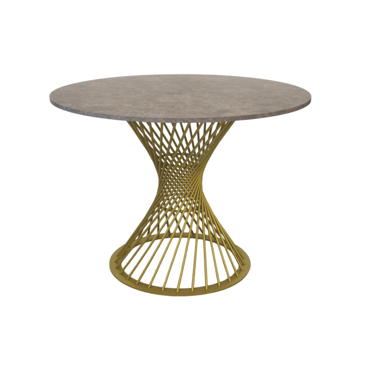FELICIA Table Cleaf + Golden Leg ∅100