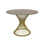 FELICIA Table Cleaf + Golden Leg ∅100