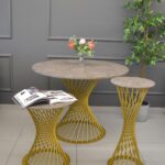FELICIA Console Cleaf Floral + Golden Leg Ø35 - Image 2