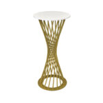 Консоль  FELICIA Cleaf White+Golden Leg Ø35 Консоль FELICIA Cleaf White+Golden Leg Ø35 отлично дополнит вашу гостиную или спальню. Современный дизайн, белый верх из клеафа и стильный золотой каркас. Компактные размеры (Ø35 см, высота 75 см) обеспечивают функциональность и элегантность. Заказывайте в разных цветах!