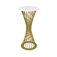 Консоль  FELICIA Cleaf White+Golden Leg Ø35 Консоль FELICIA Cleaf White+Golden Leg Ø35 отлично дополнит вашу гостиную или спальню. Современный дизайн, белый верх из клеафа и стильный золотой каркас. Компактные размеры (Ø35 см, высота 75 см) обеспечивают функциональность и элегантность. Заказывайте в разных цветах!