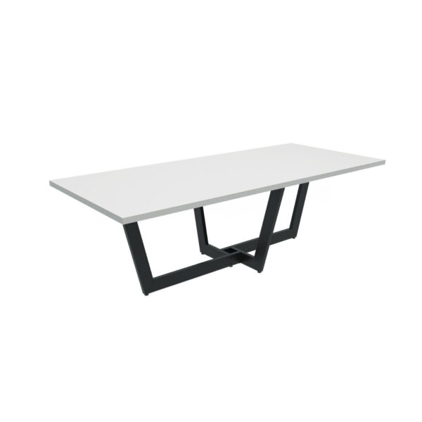 Hertz Table Discover the Hertz Table, the perfect solution for your modern office! With a 36 mm melamine chipboard top, it has generous dimensions of 120 cm in width and 278 cm in length. Ideal for conferences, it features adjustable legs for flexibility. Ergonomic and functional!
