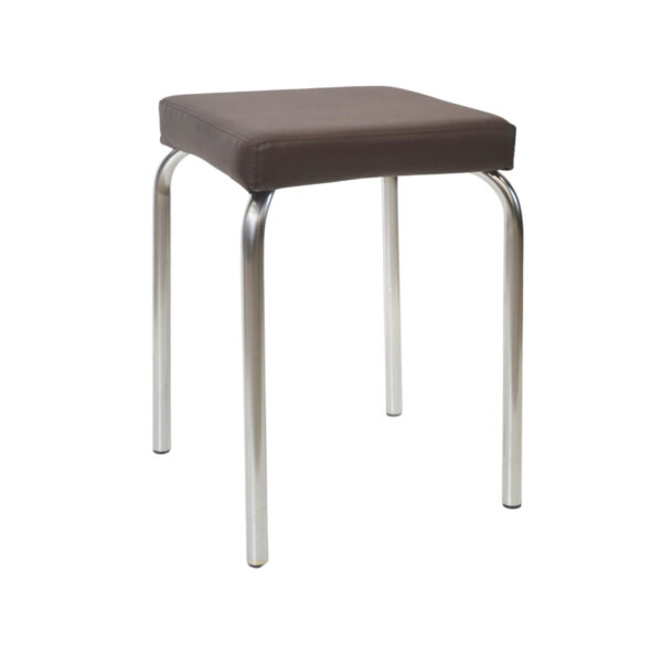 Taburet Tutti V-3 Brown Descoperă Taburetul Tutti V-3 Brown, o soluție modernă și practică pentru mobilă de bucătărie. Cu design simplu, șezut din piele eco și carcasa metalică durabilă, este ideal pentru orice spațiu. Ușor de curățat și stivuit, perfect pentru bucătării, baruri sau birouri.