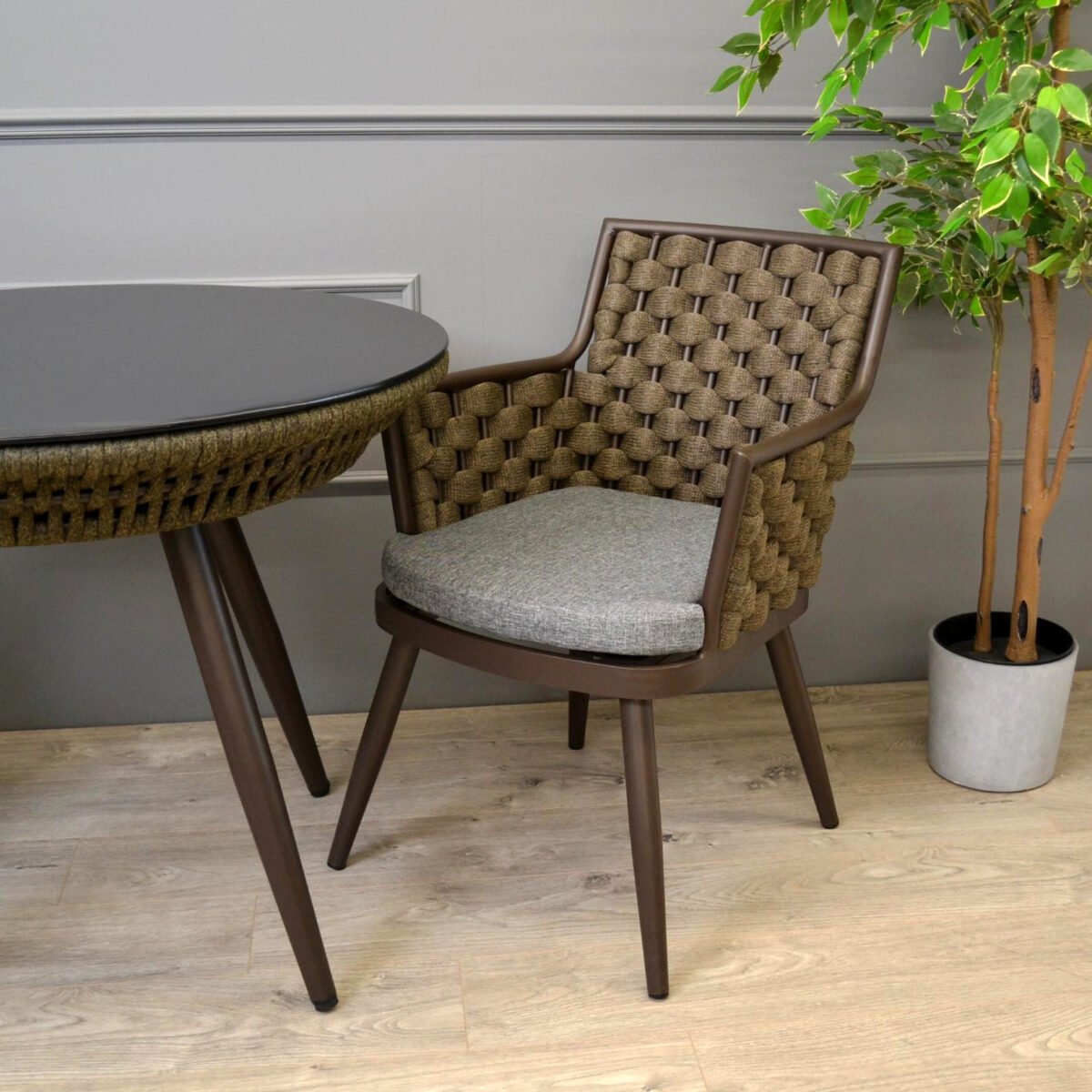 Fiesta Brown Patio Chair - Image 8