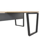 Trapezoidal Extension for B-150 Sonoma/Black Desk - Image 3