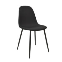 C-710 Denim Black + Black Legs Chair 