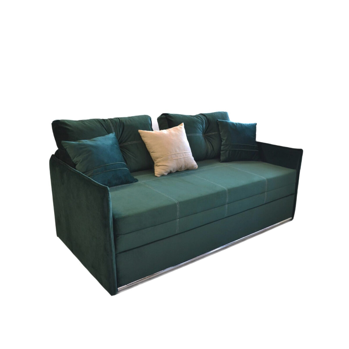 Orion 1800 Dark Green Extendable Sofa - Image 2