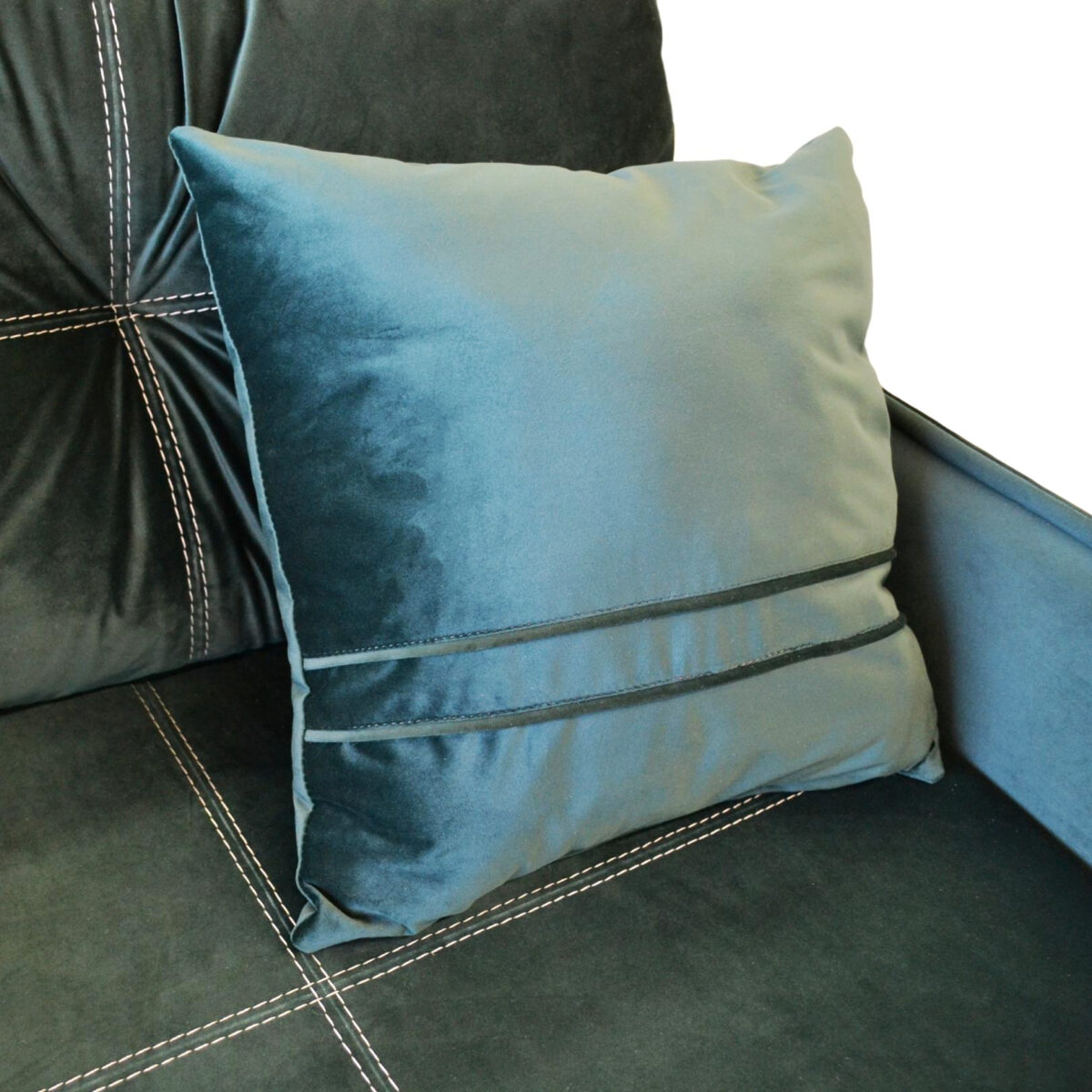 Orion 1800 Dark Green Extendable Sofa - Image 4