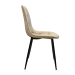 Chair M-01-3 (Hlr-9) Cappuccino Velvet + Black Legs - Image 5