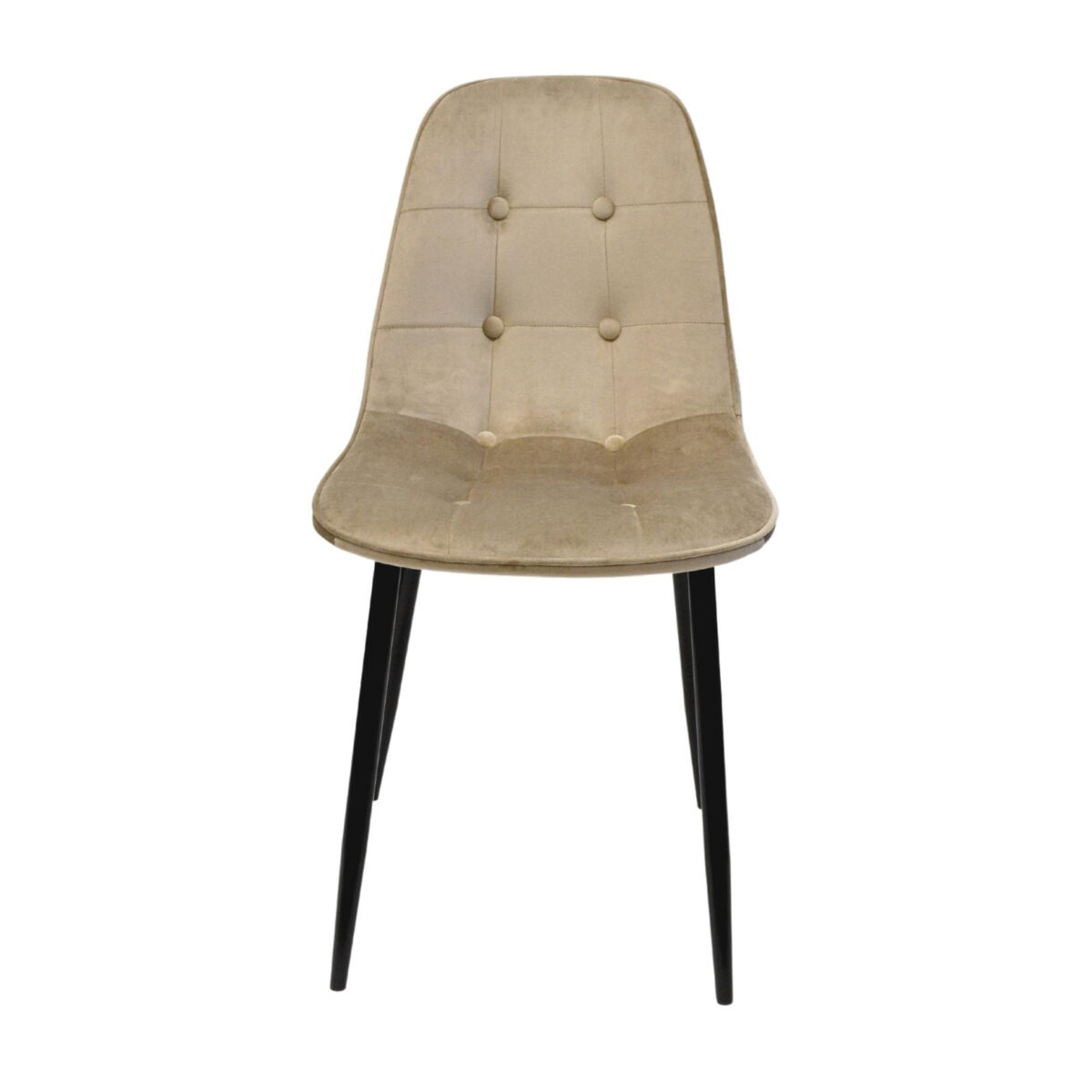 Scaun M-01-3 (Hlr-9) Catifea Cappucino+Black Legs - imagine 6