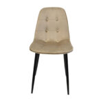 Chair M-01-3 (Hlr-9) Cappuccino Velvet + Black Legs - Image 6