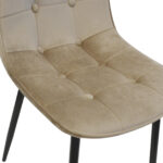 Chair M-01-3 (Hlr-9) Cappuccino Velvet + Black Legs - Image 7
