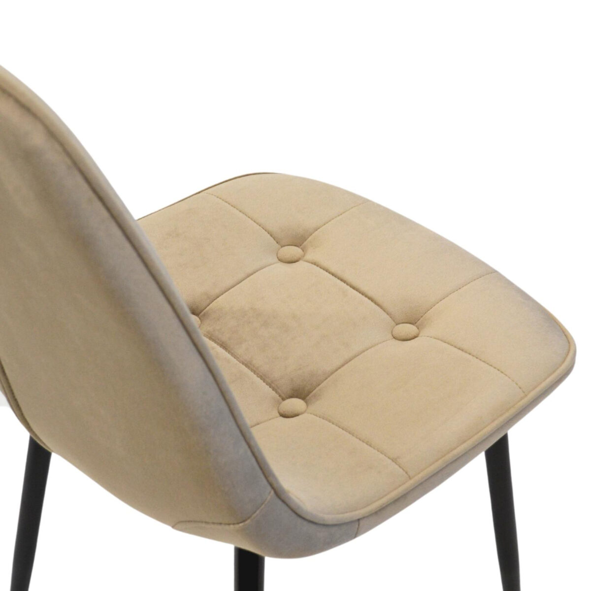 Scaun M-01-3 (Hlr-9) Catifea Cappucino+Black Legs - imagine 9