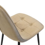 Chair M-01-3 (Hlr-9) Cappuccino Velvet + Black Legs - Image 9