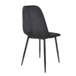 Chair M-01-3 (Hlr-66) Velvet Black + Black Legs - Image 4