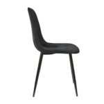 Chair M-01-3 (Hlr-66) Velvet Black + Black Legs - Image 5