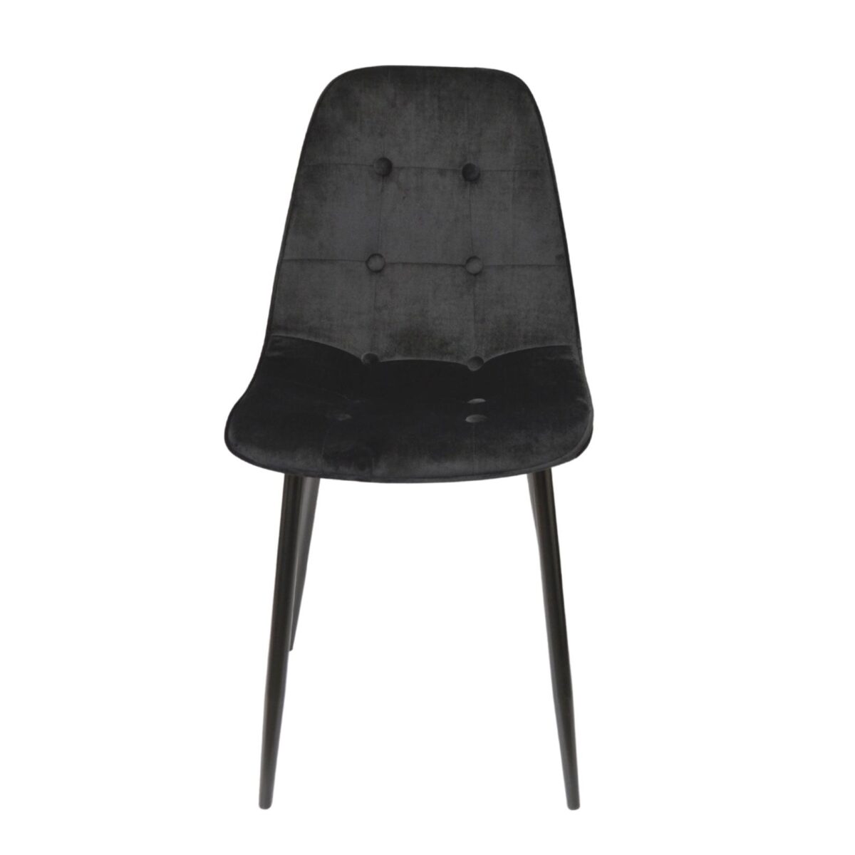 Стул M-01-3 (Hlr-66) Catifea Black+Black Legs — изображение 6