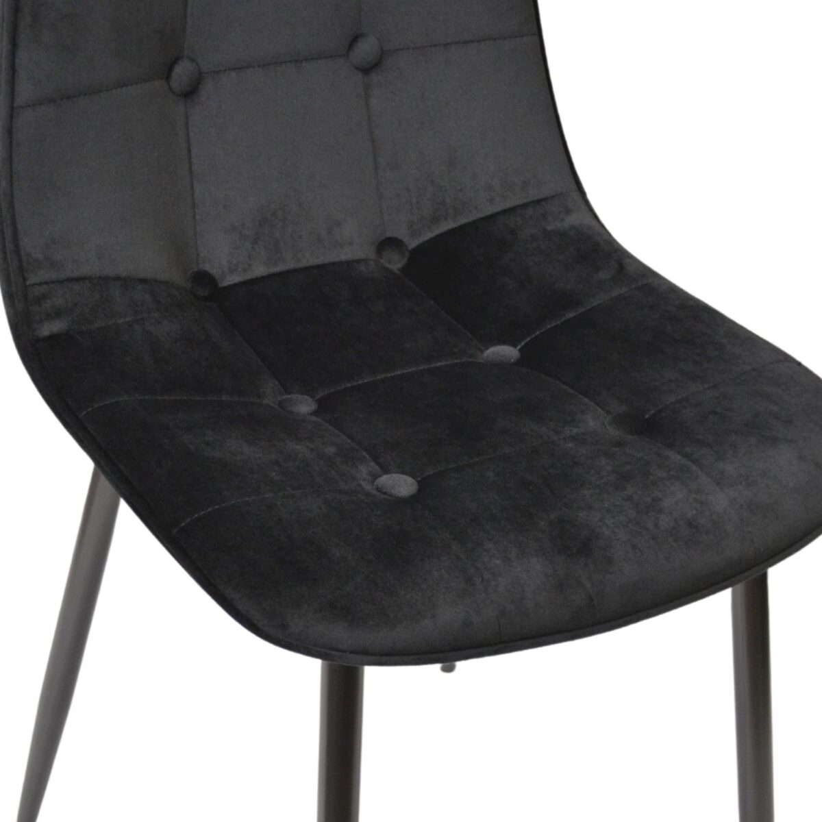 Стул M-01-3 (Hlr-66) Catifea Black+Black Legs — изображение 7
