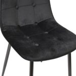 Chair M-01-3 (Hlr-66) Velvet Black + Black Legs - Image 7
