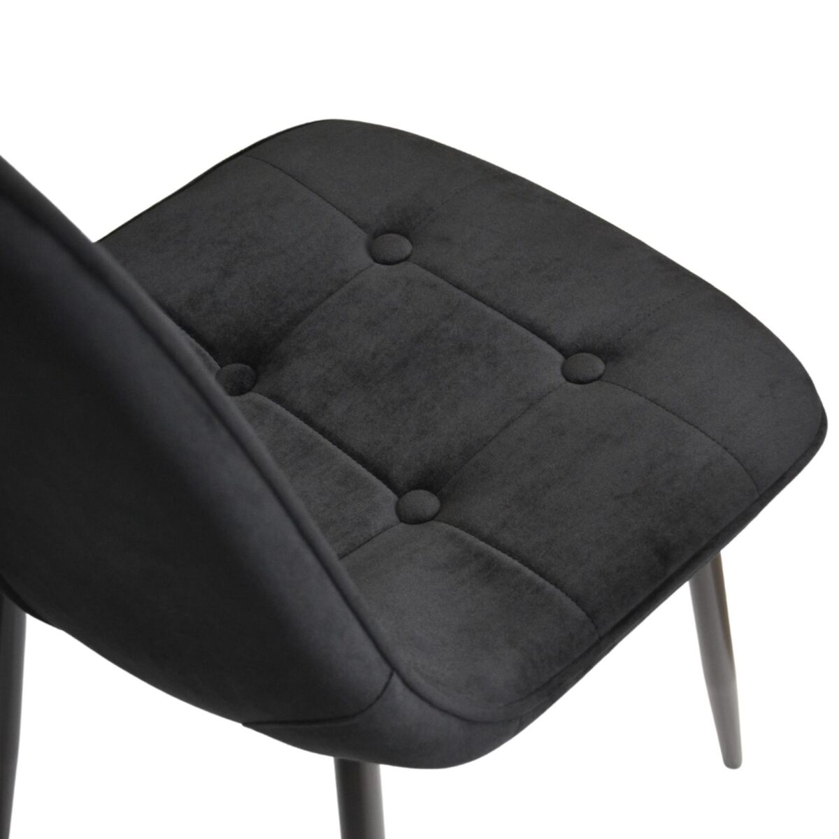 Стул M-01-3 (Hlr-66) Catifea Black+Black Legs — изображение 9