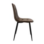 Chair M-01-3 (Hlr-49) Velvet Brown + Black Legs - Image 5