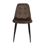 Chair M-01-3 (Hlr-49) Velvet Brown + Black Legs - Image 6