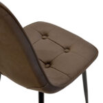 Chair M-01-3 (Hlr-49) Velvet Brown + Black Legs - Image 9