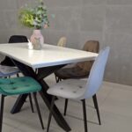 Chair M-01-3 (Hlr-49) Velvet Brown + Black Legs - Image 3