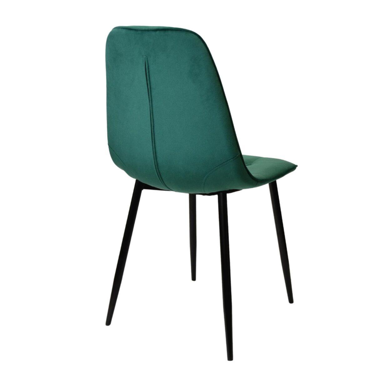 M-01-3 (Hlr-56) Velvet Green + Black Legs Chair - Image 4