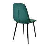 M-01-3 (Hlr-56) Velvet Green + Black Legs Chair - Image 4