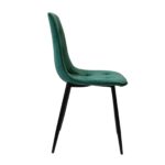 M-01-3 (Hlr-56) Velvet Green + Black Legs Chair - Image 5