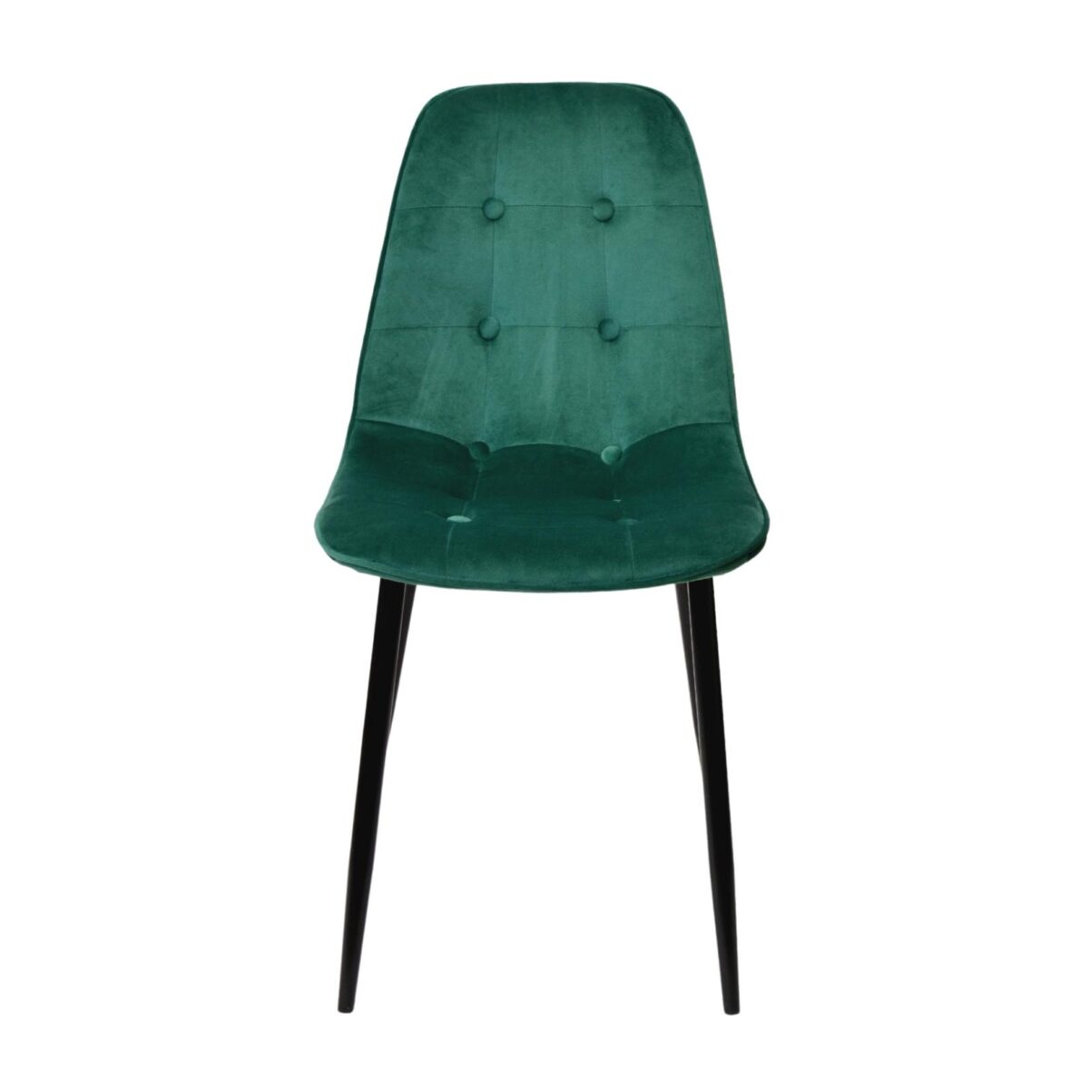 M-01-3 (Hlr-56) Velvet Green + Black Legs Chair - Image 6