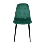 M-01-3 (Hlr-56) Velvet Green + Black Legs Chair - Image 6