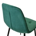 M-01-3 (Hlr-56) Velvet Green + Black Legs Chair - Image 8