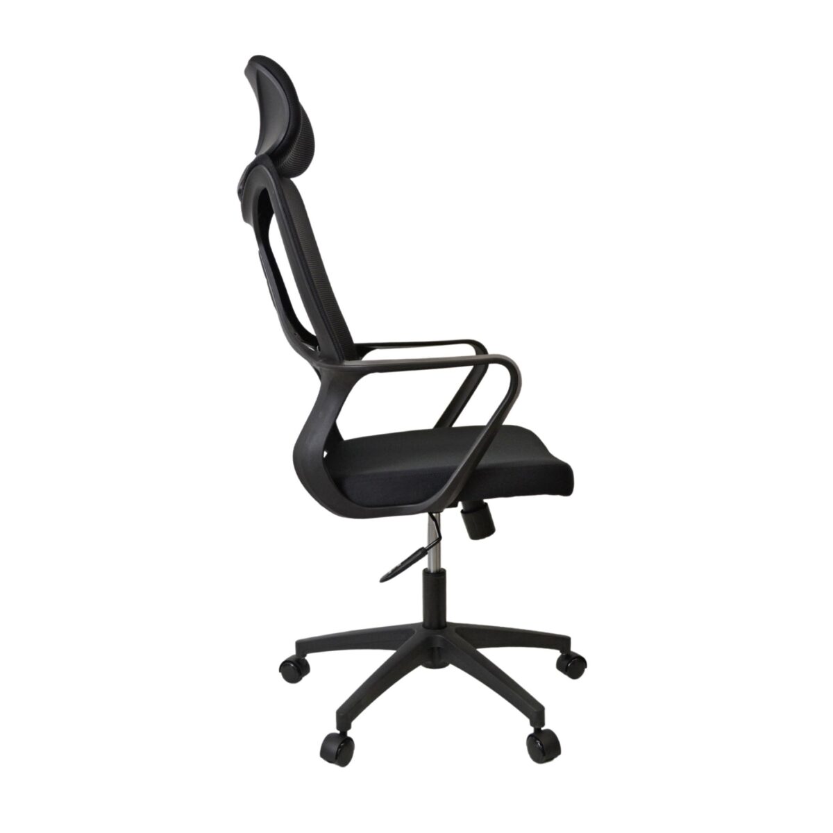 Office Armchair F-20141 B Black+Black Frame - Image 3