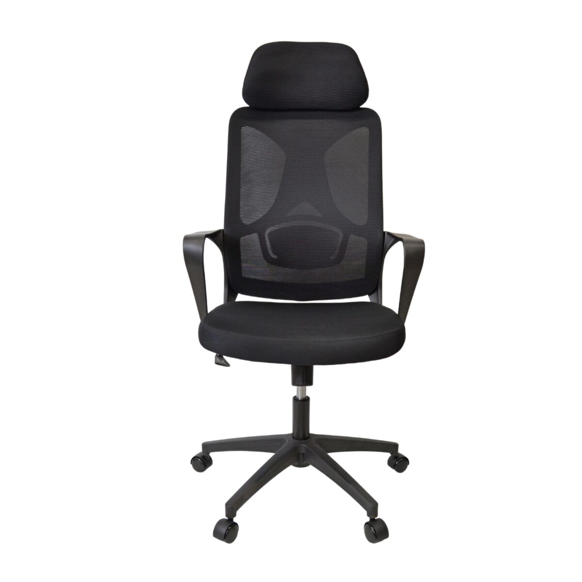 Office Armchair F-20141 B Black+Black Frame - Image 2