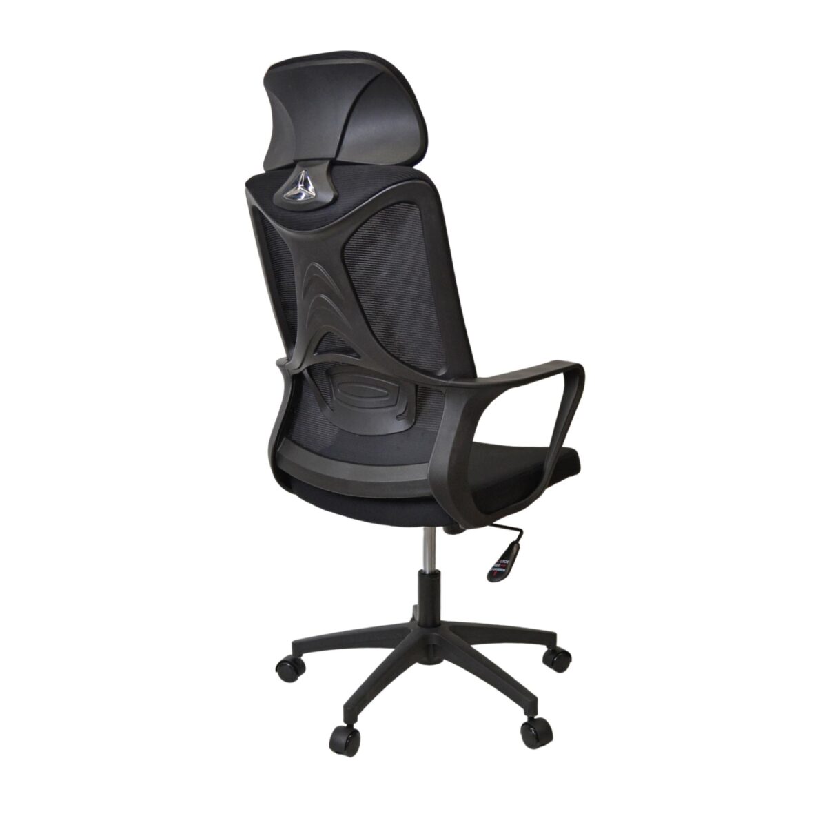 Office Armchair F-20141 B Black+Black Frame - Image 4