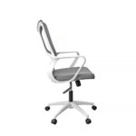 Office Armchair F-20141 A Grey+White Frame - Image 3