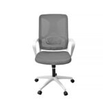 Office Armchair F-20141 A Grey+White Frame - Image 2