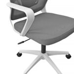 Office Armchair F-20141 A Grey+White Frame - Image 5