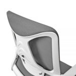 Office Armchair F-20141 A Grey+White Frame - Image 6